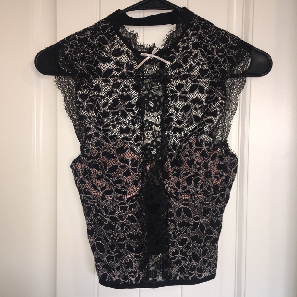 VS Black & Nude Corset Lingerie